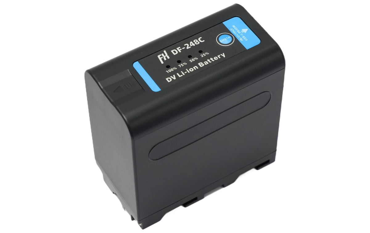 Fxlion NP-F Akku – 56 Wh (7800 mAh), 7,2 V – für Sony und Universal