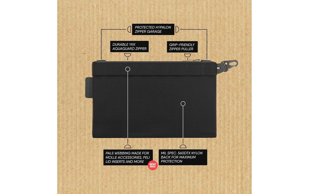 Crdbag Organizer Tasche Zubehörtasche – Mesh – Schwarz