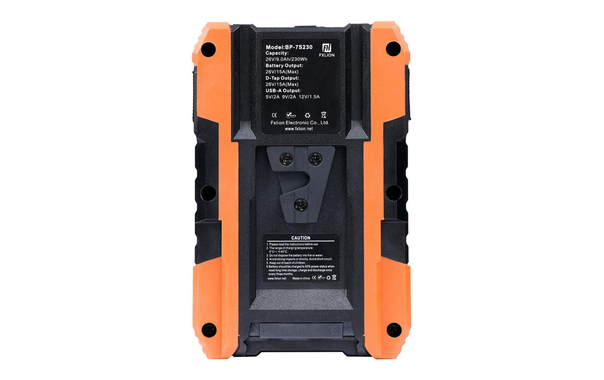 Fxlion V-Mount Akku 230 Wh (26 V, 9000 mAh, 15 A) – für diverse Systeme