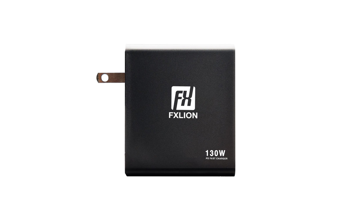Fxlion Fast Charger USB-Desktop-Ladegerät 130 W – USB-C×2, USB-A×2 – Schwarz
