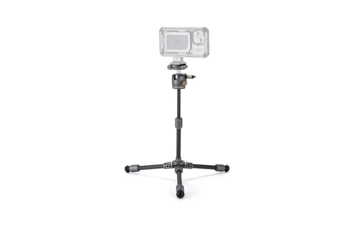 Tilta BT03E Tischstativ – bis 55 cm – bis 3 kg – 1/4" Gewinde, ARCA Schnellwechselplatte – Space Grau