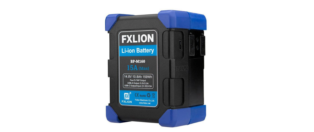 Fxlion High Power Square V-Mount Akku – 159 Wh, 14,8 V, 10800 mAh – für Universal – Schwarz