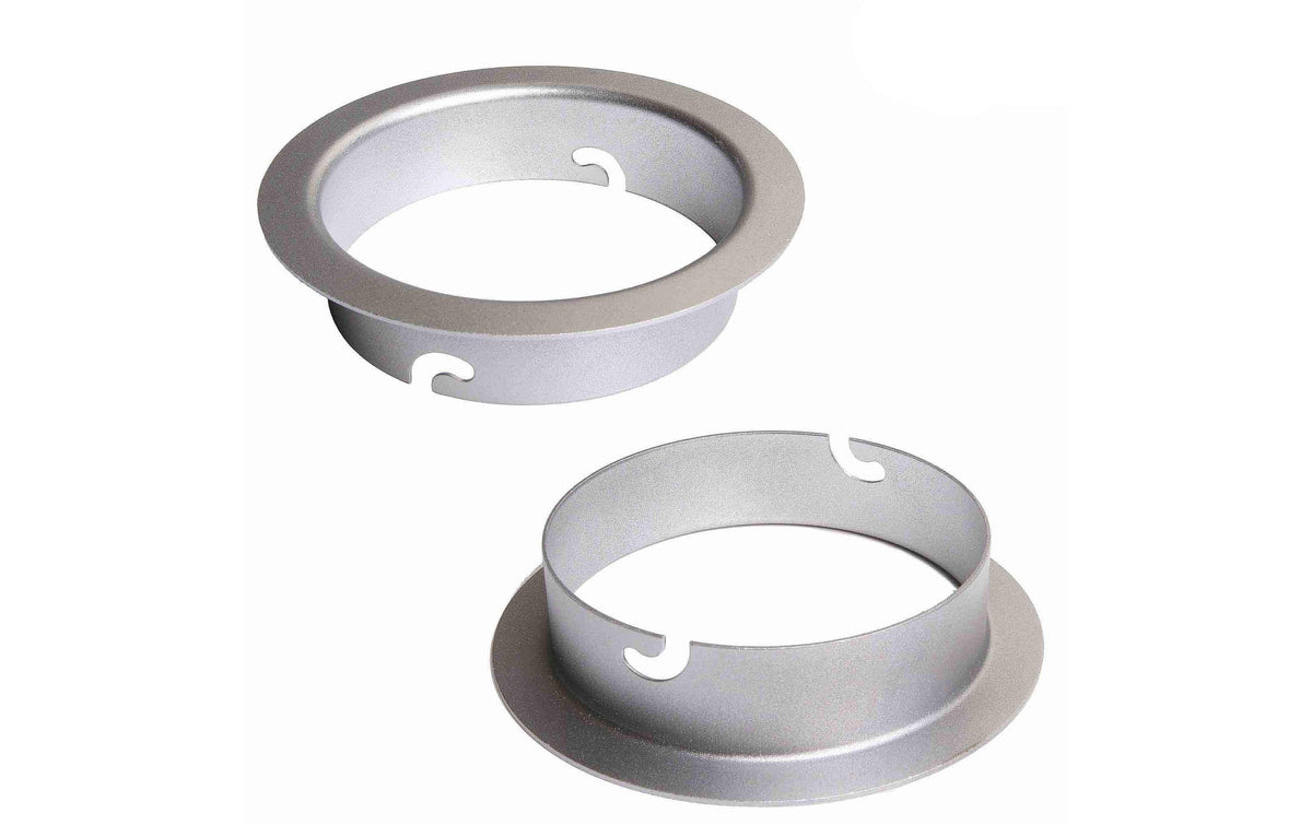 Elinchrom Rotalux Go Adapter – Ø 150 mm, Aluminium, 260 g – für Elinchrom-Bajonett (ausser RQ und ELB) – Silber