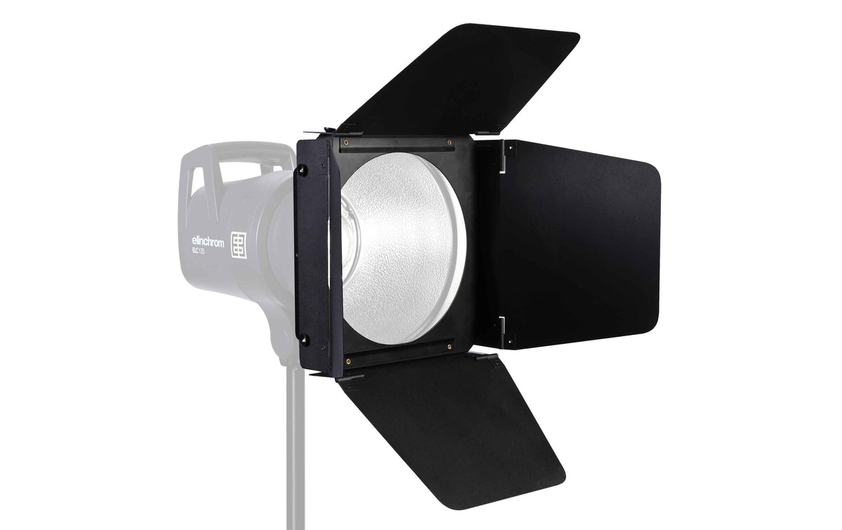 Elinchrom Barndoor – 21 cm (210 mm) – für Elinchrom 21 cm Reflektor – Schwarz