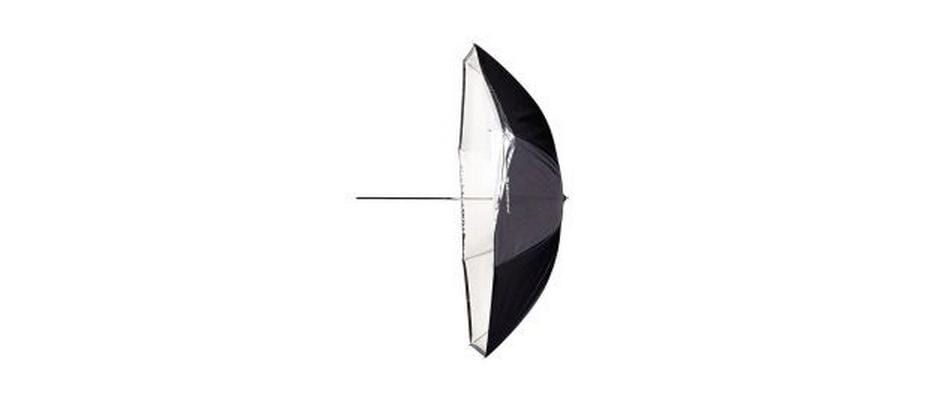 Elinchrom Umbrella Shallow Durchlichtschirm 105 cm – Weiss/Transluzent – für Elinchrom (7 mm Schaft)