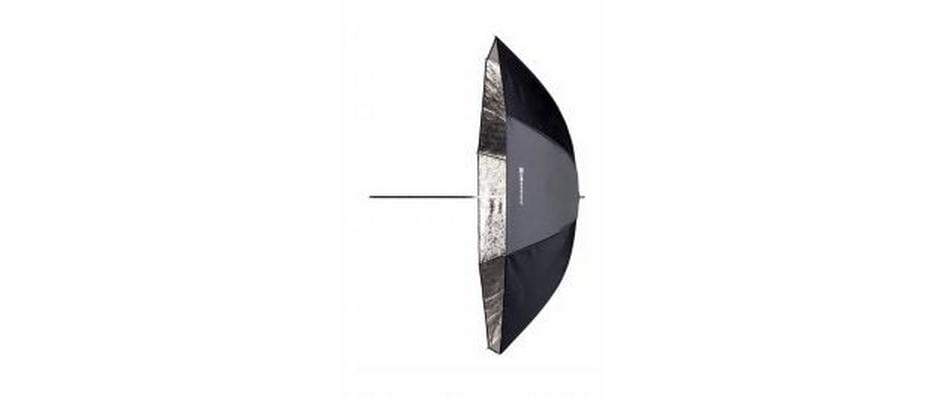 Elinchrom Schirm 105 cm Schirm – Silber/Schwarz – für Elinchrom-Systeme mit 7 mm Schirmhalterung