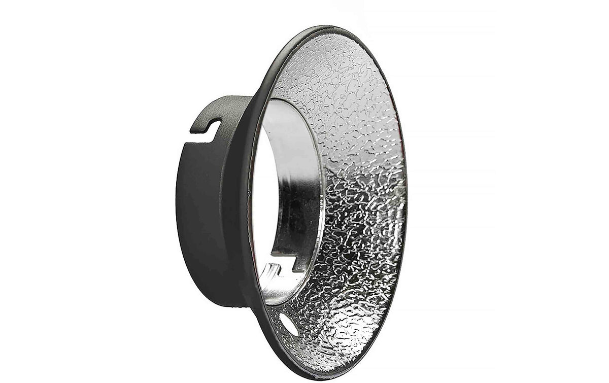 Elinchrom Standard-Reflektor 135 mm, 70° (Q-Mount) – für Quadra, ELB 400, ELB 500 TTL – Schwarz/Silber