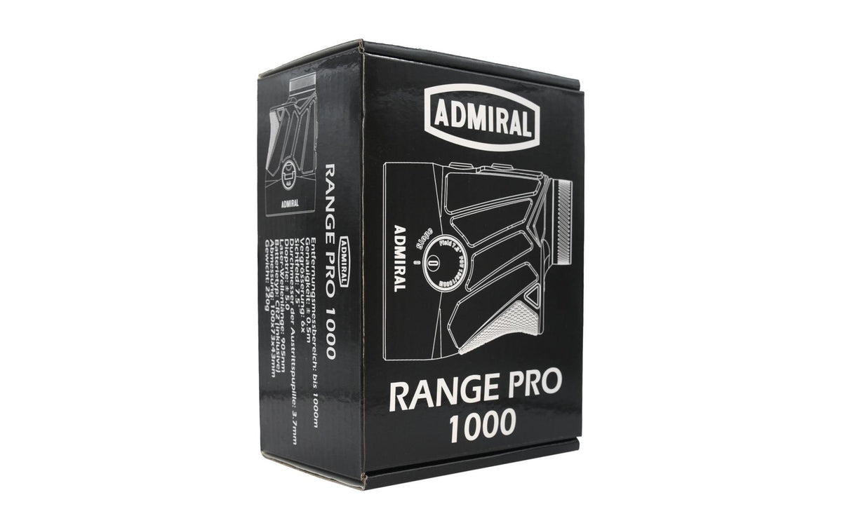 Admiral Sportswear Admiral – Laserentfernungsmesser Range Pro 1000 – 1000 m, ±500 mm