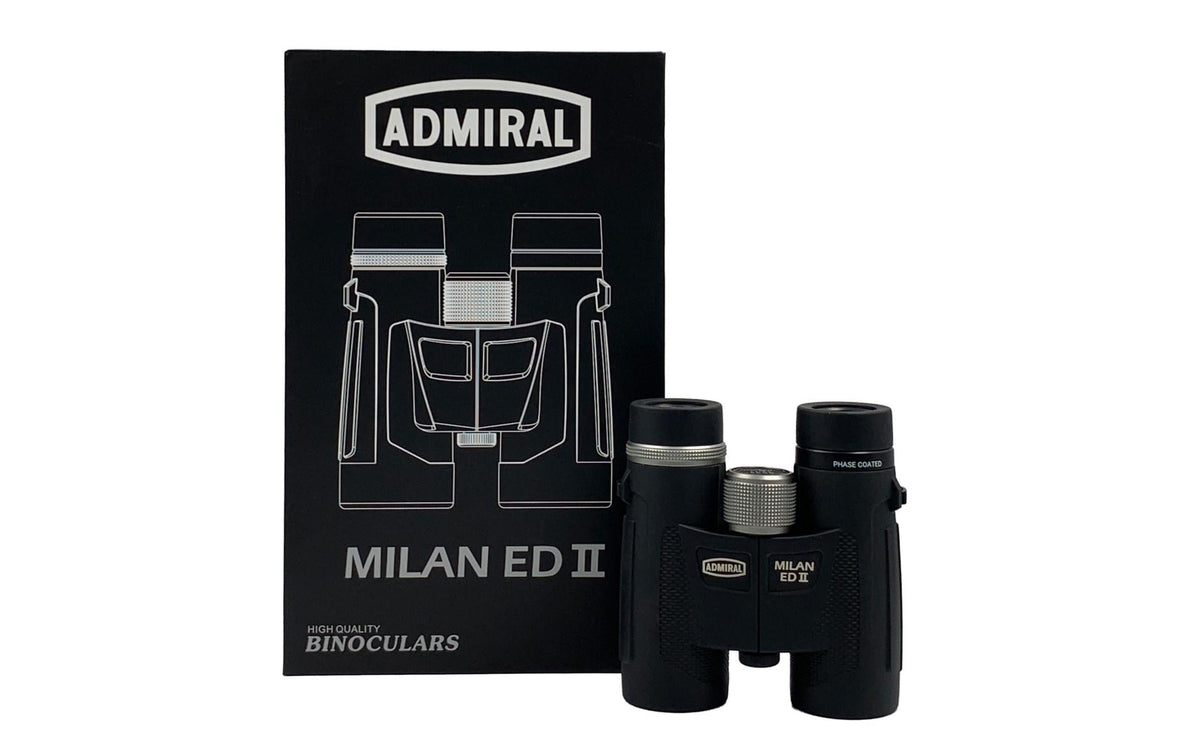 Admiral Sportswear Admiral Kompaktfernglas Milan ED II – 8×32 mm, schwarz