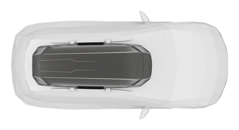 Thule Dachbox Motion 3 XXL – 600 l, bis 75 kg, 92 × 46 × 232 cm – Titan