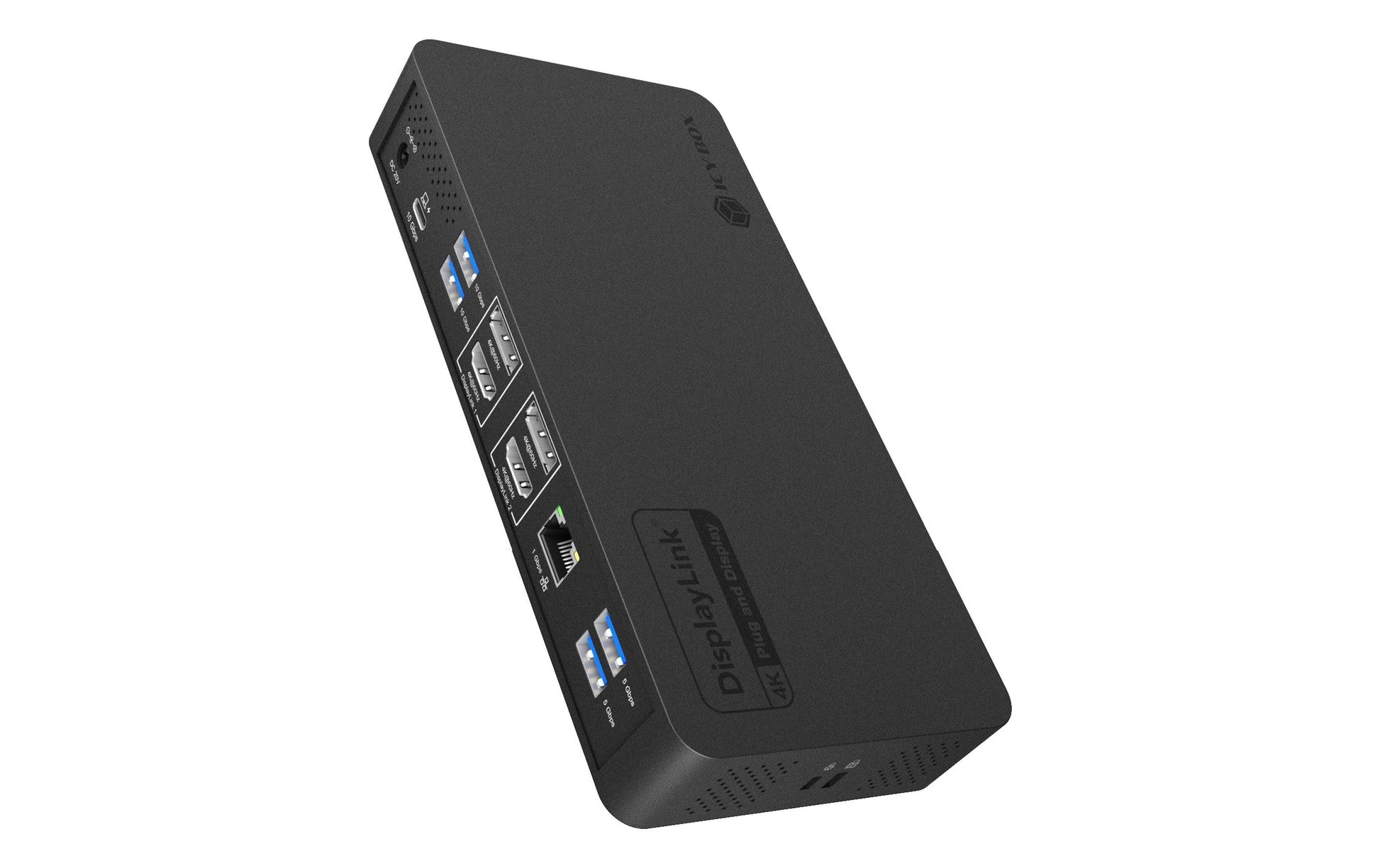 RaidSonic ICY BOX IB-DK2255AC Dockingstation – USB-C, 2× DP, 2× HDMI, 5× USB-A, 2× USB-C, 135 W PD, GbE