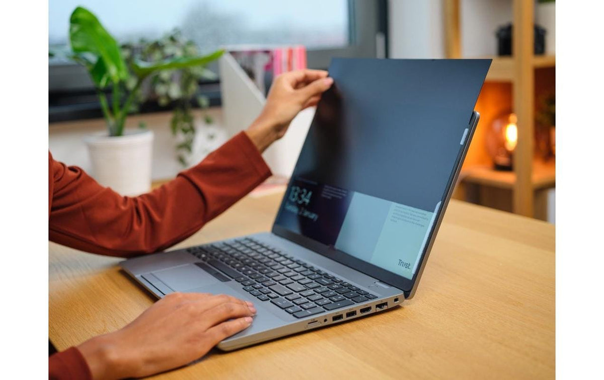 Trust Blickschutzfilter für Laptop 15,6", 16:9 – 344 × 194 mm, Blickschutz von allen 4 Seiten