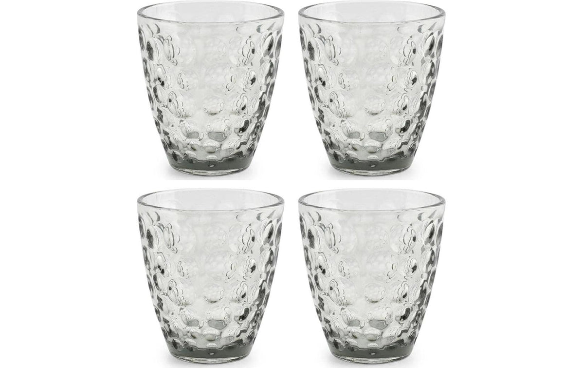 ONA Trinkglas Bubble – 220 ml, Ø 8,7 cm, Glas, Grau, spülmaschinenfest