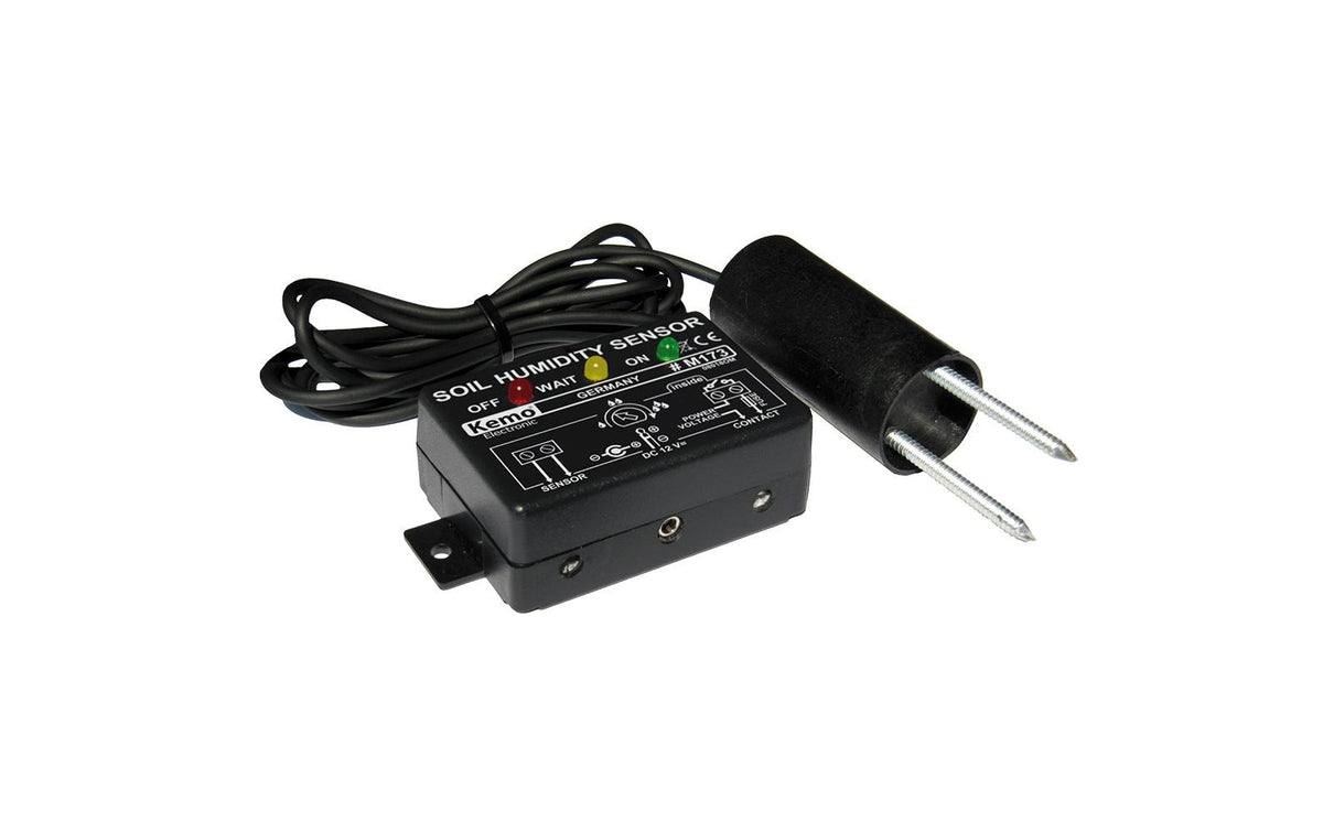 Kemo Bodenfeuchtigkeitssensor, Netzbetrieb, 12 V, schwarz
