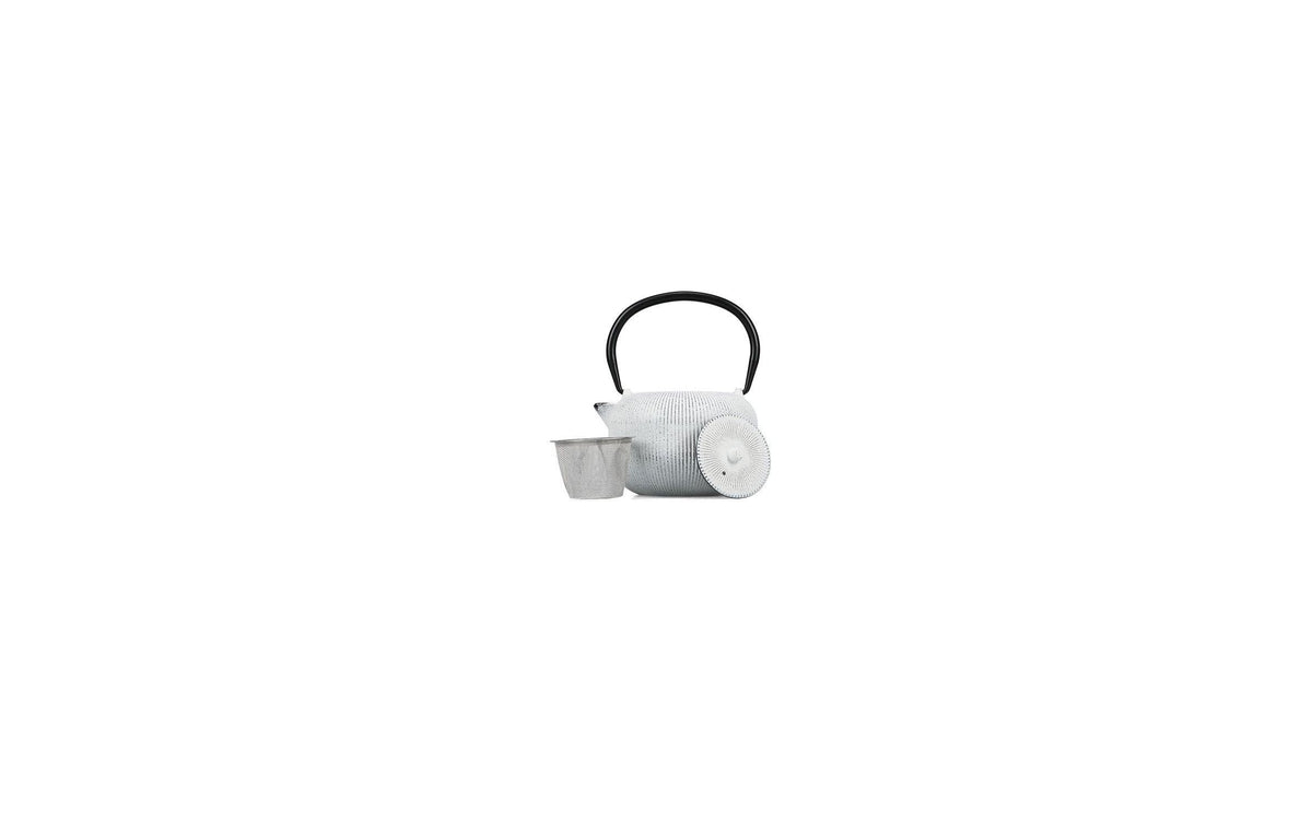 S|p collection SP Collection Teekanne Sencha – 700 ml, H 17,5 cm, Gusseisen, Weiss, für Elektroherde