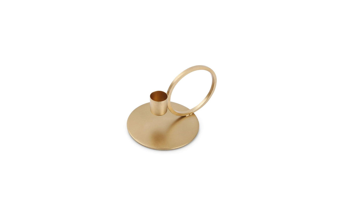 S|p collection SP Collection Kerzenständer – Metall, Gold – Ø 10 × 9 cm