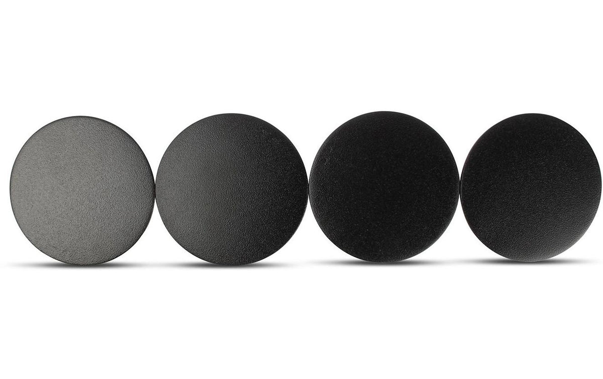 S|p collection SP Collection Untersetzer – 4er Set, Ø 10,0 cm, H 0,5 cm, Metall, Schwarz
