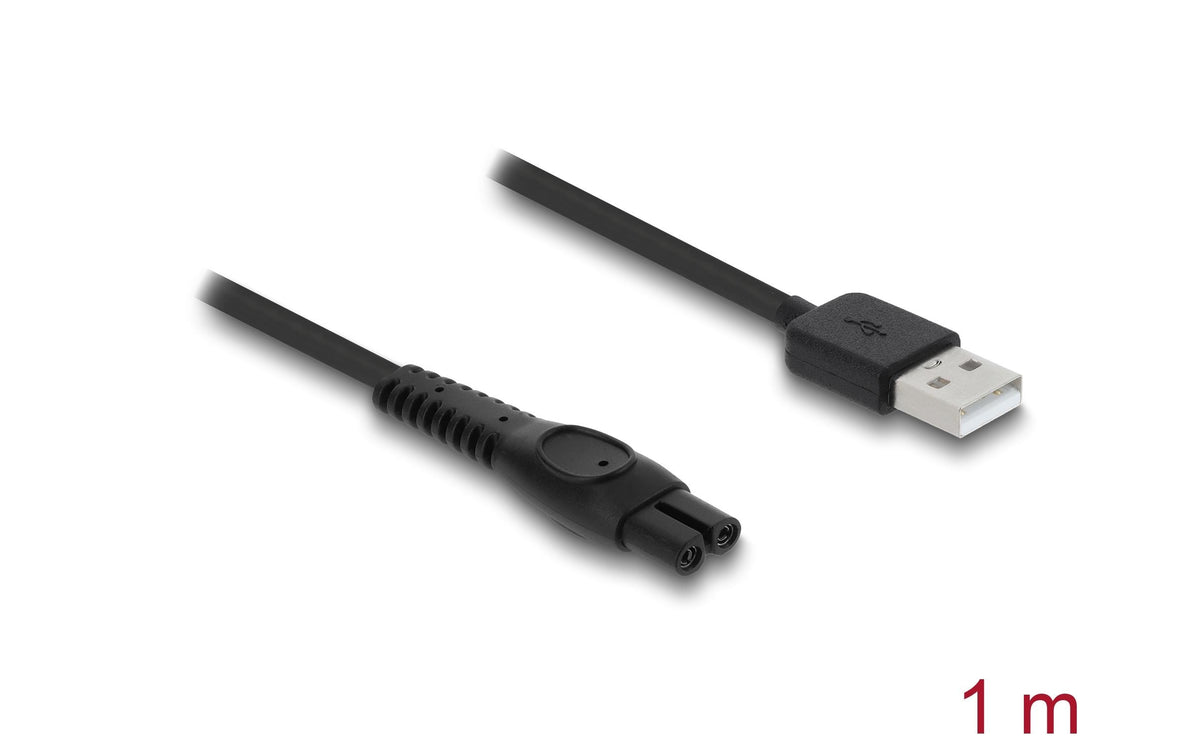 DeLOCK USB-A auf 2-polig Kabel – USB 2.0 (480 Mbit/s) – 1 m – Schwarz – für Philips QP2724, QP2834 und mehr