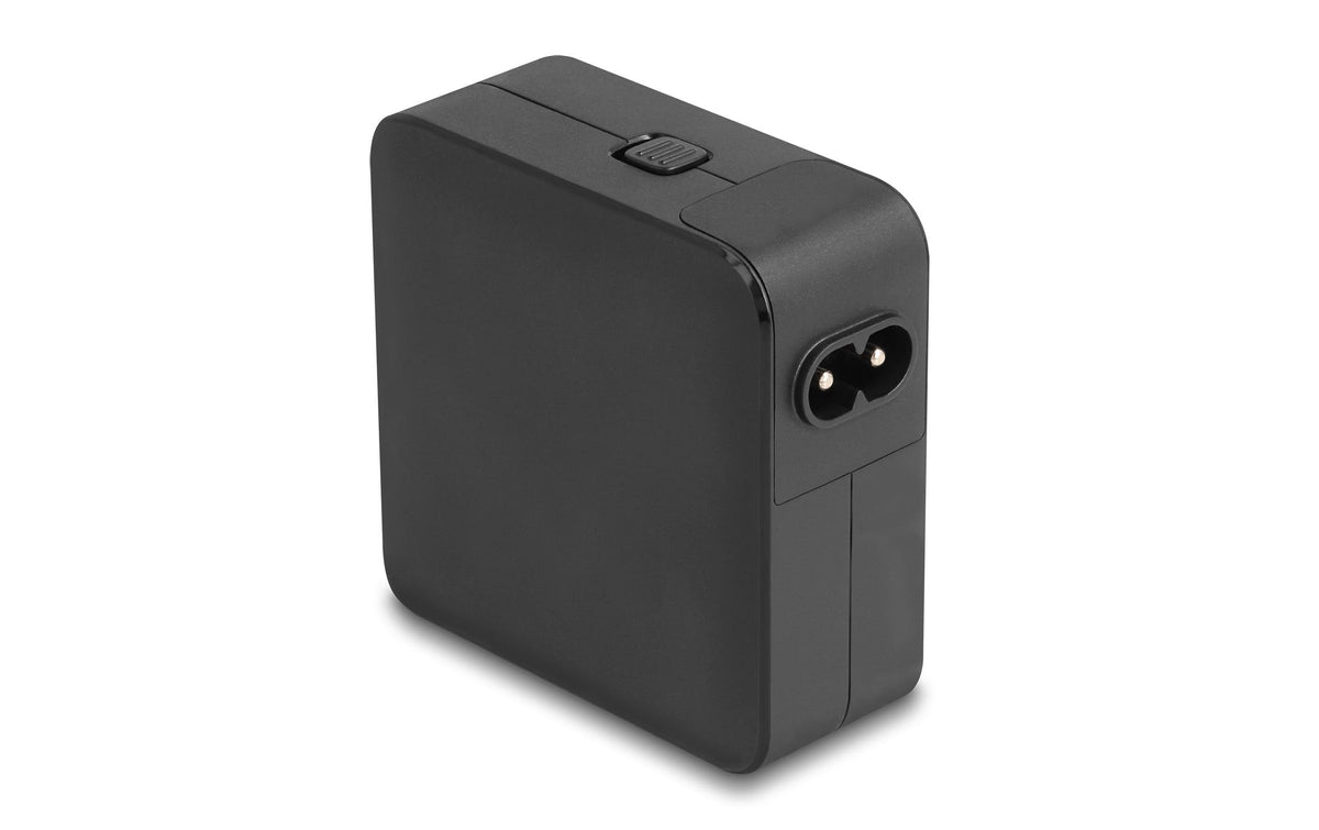 DeLOCK 41443 USB-Ladegerät 65 W – USB-C×2 – PD 3.0, GaN, Schwarz