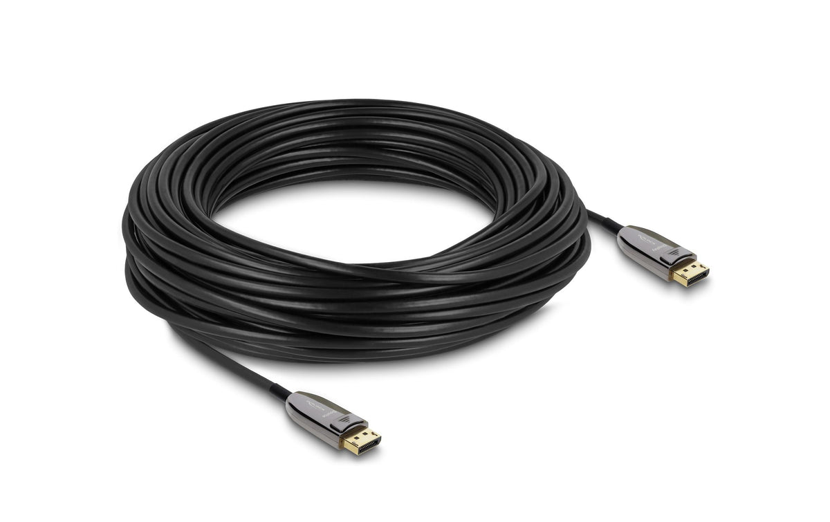 DeLOCK DisplayPort Kabel DP 2.1 8K 60 Hz – 25 m – AOC, HDR