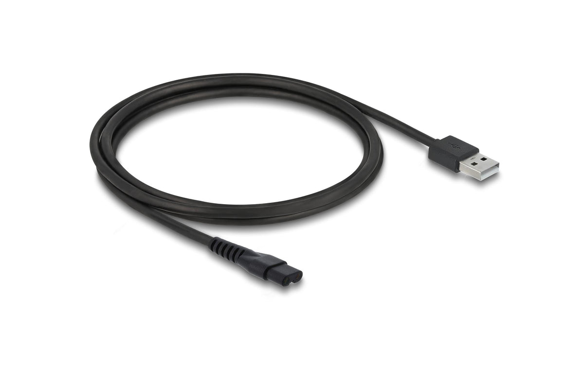 DeLOCK USB-A auf 2-polig Kabel – USB 2.0 (480 Mbit/s) – 1,2 m – Schwarz – für MANSCAPED 2.0/3.0 Serie