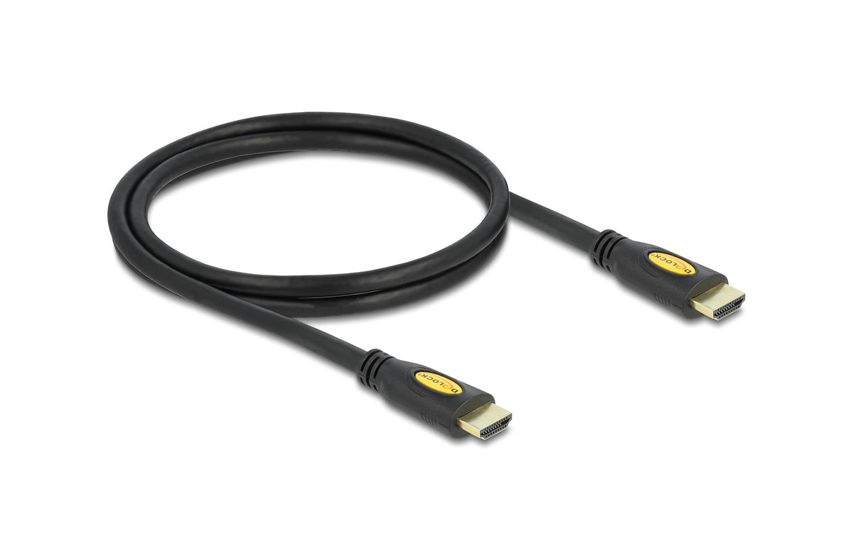DeLOCK HDMI Kabel HDMI 1.4 4K 30 Hz – 1 m – Ethernet – für Geräte mit HDMI-Port