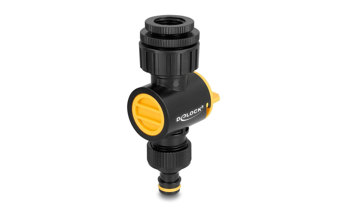DeLOCK Wasserfilter, Edelstahl, Gelb, Schwarz, für Standard-Schlauchanschluss