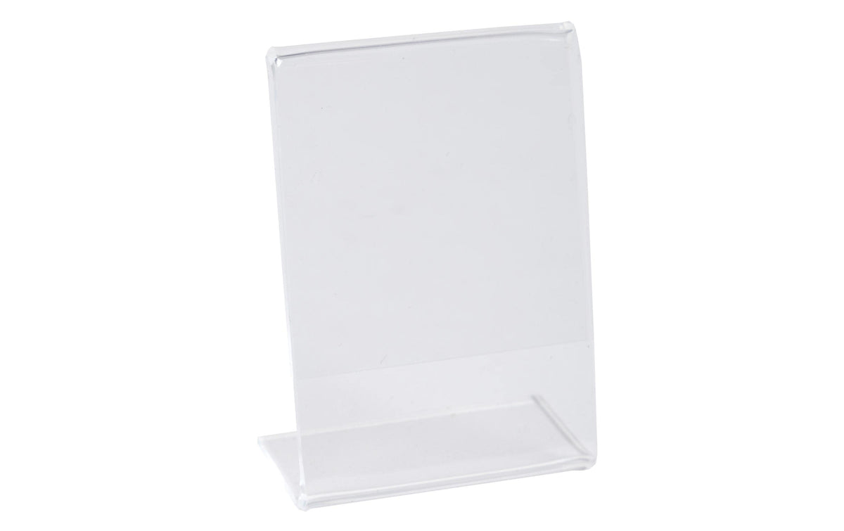 Exacompta Tischaufsteller – für A7 – schräg, transparent, Acryl – 32×105×80 mm – 10 Stk.