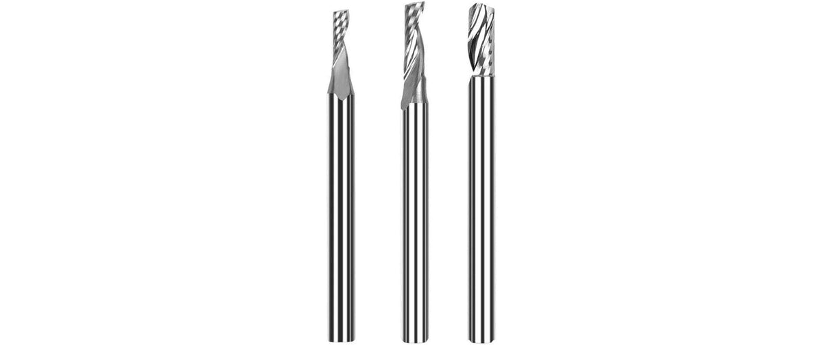 TwoTrees Fräser 3,175 × 130 mm Hartmetall 1/8" Schaft – für TTC450 Pro, TTC450 Ultra, CNC-Systeme