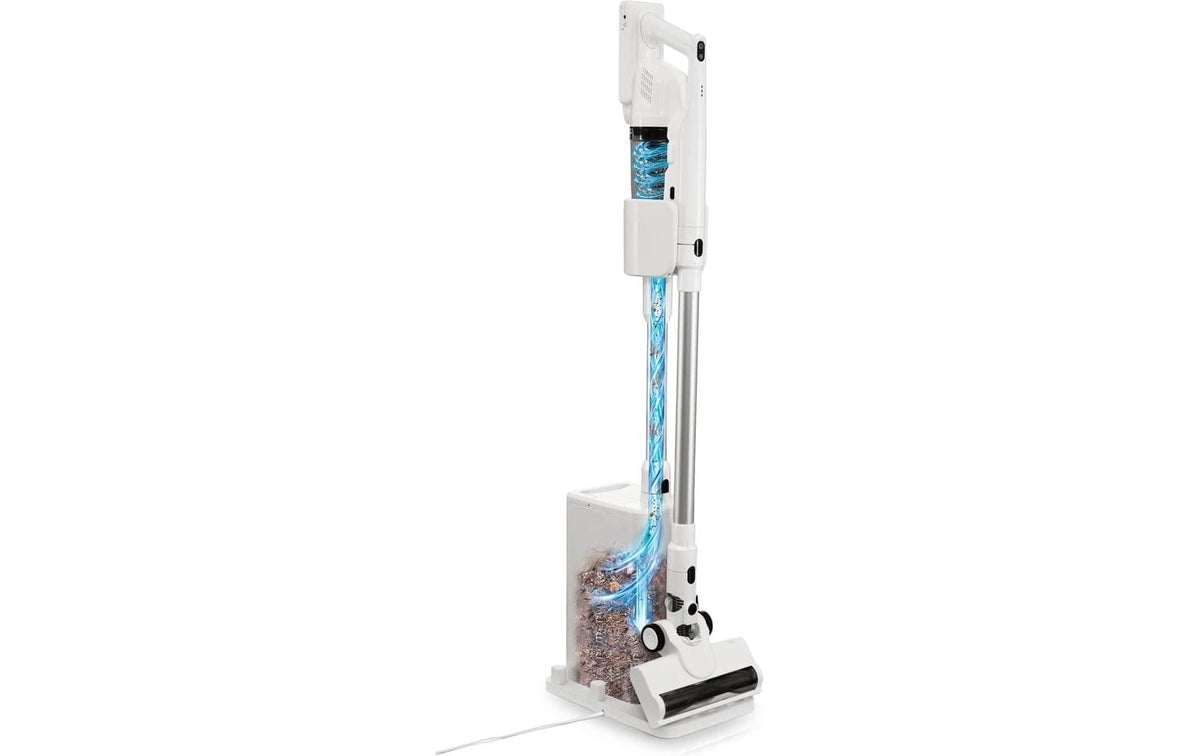 Cleanmaxx Akkustaubsauger mit Absaugstation – 45 min, Behälter 0,80 l