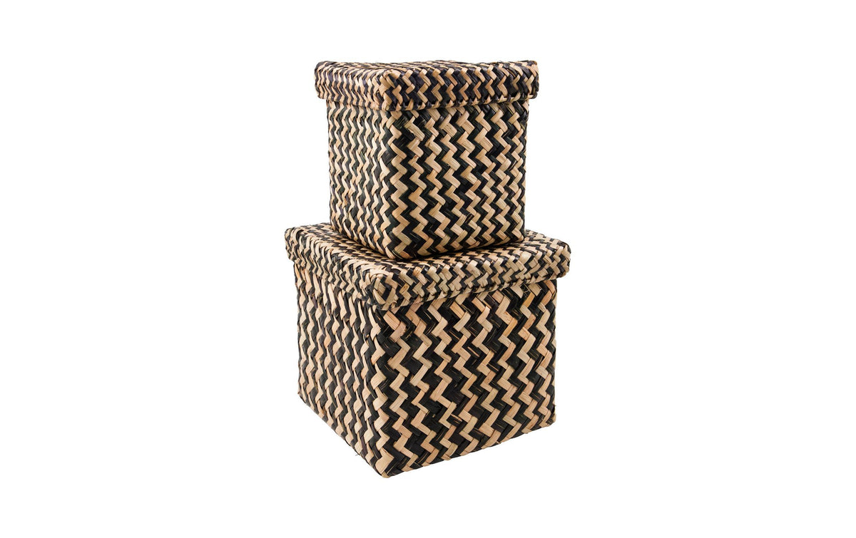 Society of Lifestyle House Doctor Dollie Aufbewahrungsbox – Seegras/Eisen – Braun