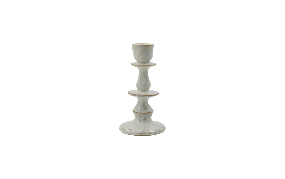 Society of Lifestyle House Doctor Kerzenständer – Keramik, Weiss – Ø 9 × 17,5 cm