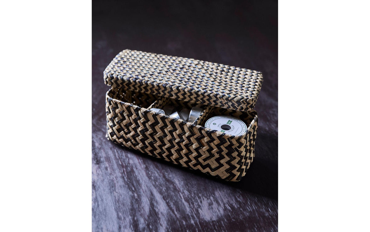 Society of Lifestyle House Doctor Dollie Aufbewahrungsbox – Seegras/Eisen – Braun – 325 × 130 × 115 mm