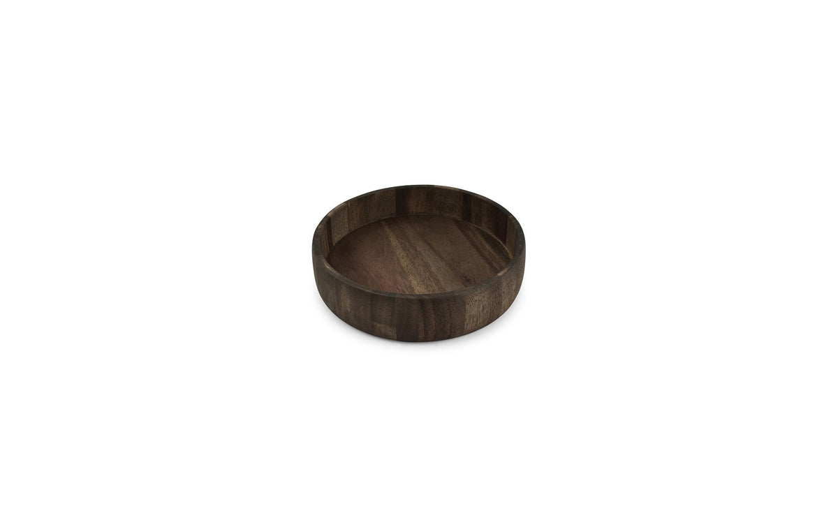 S|p collection SP Collection Schale – Akazienholz, Dunkelbraun – Ø 28 × 6,5 cm