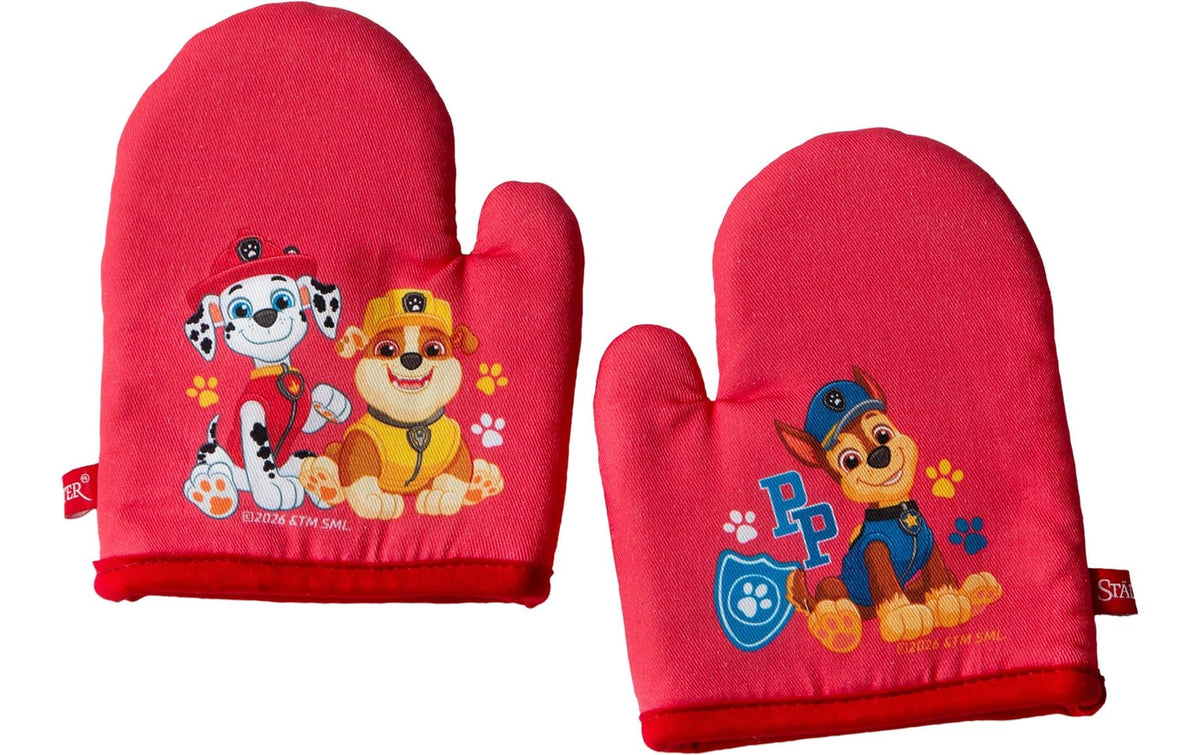 Städter Paw Patrol – Backofenhandschuhe 17 × 13 cm, Baumwolle, Rot