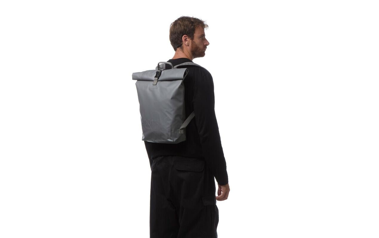 Baybags Sportrucksack – 14 l, wasserabweisend, Baumwolle – Grau