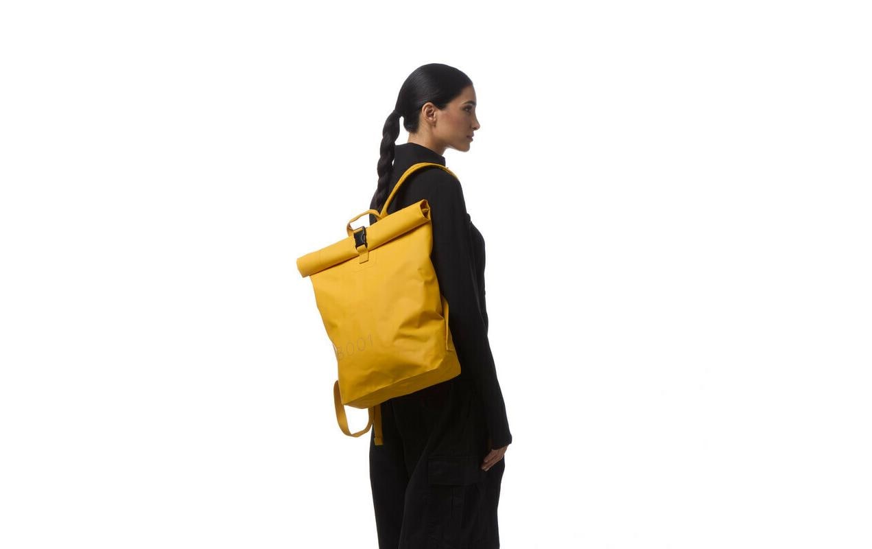 Baybags City-Rucksack – 14 l, wasserabweisend, Baumwolle – Gelb