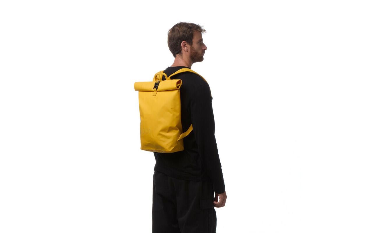 Baybags City-Rucksack – 14 l, wasserabweisend, Baumwolle – Gelb
