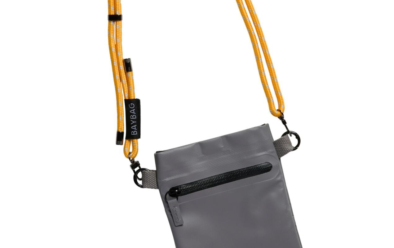 Baybags Umhängetasche, 0,5 l, 500D PVC-Plane, Grau, 25 × 15 × 20 cm