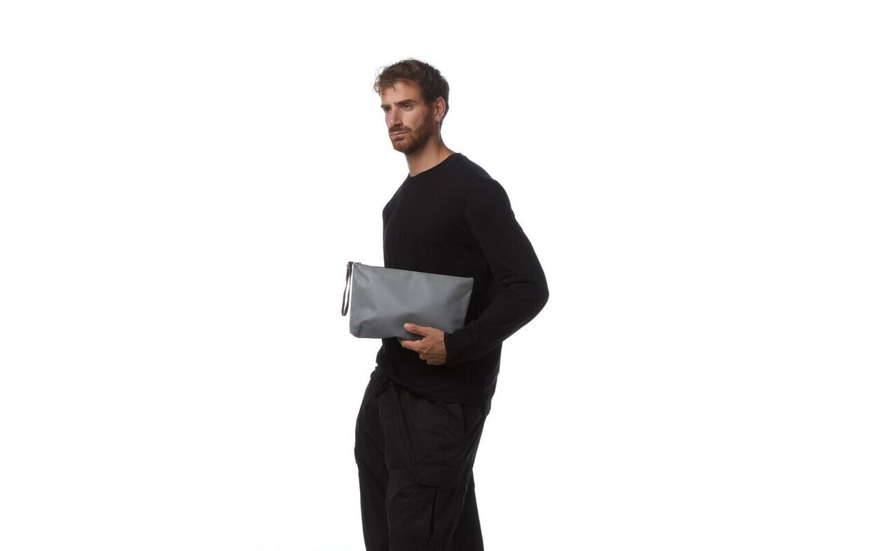 Baybags Reissverschlusstasche Pochette – Wasserabweisend – 3 l – Grau