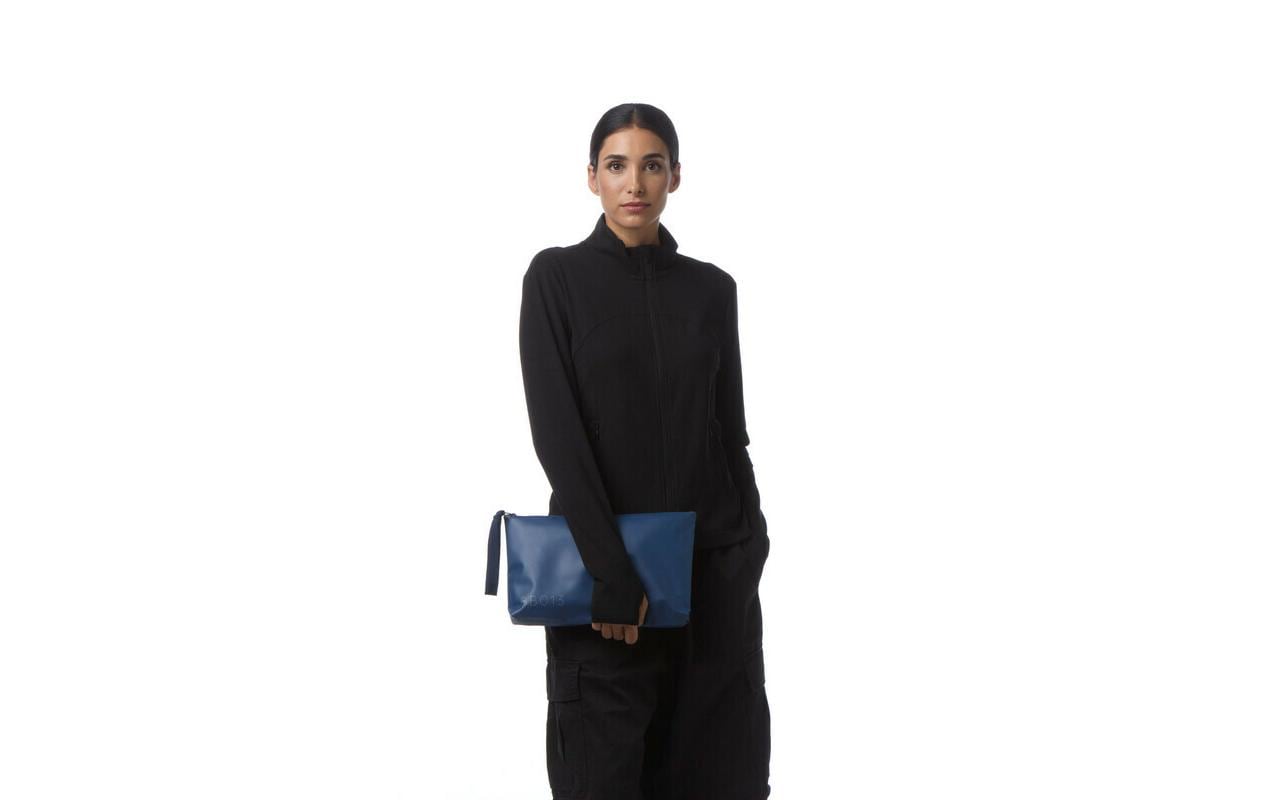 Baybags Umhängetasche – Wasserabweisend, PVC, Dunkelblau