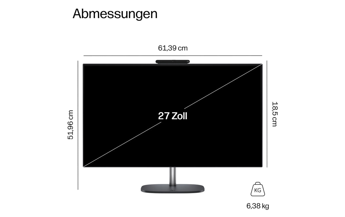 HP OmniStudio X 27 All-in-One – 27" WQHD, Touch, Intel Core i7-13700H, 32 GB RAM, 1 TB SSD, Windows 11 Home