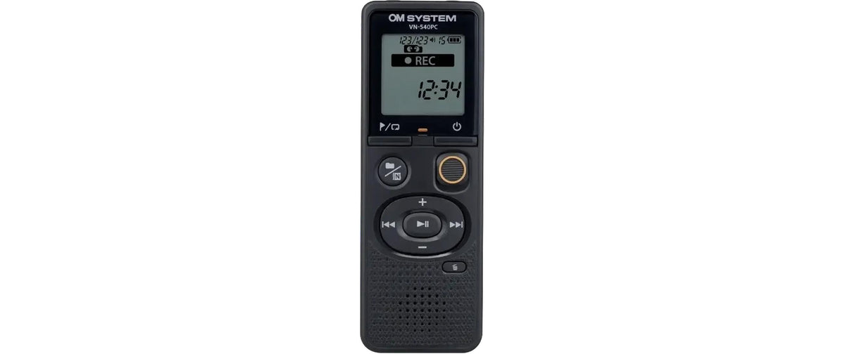 OM SYSTEM VN-540PC – Digitales Diktiergerät, bis 52 h, 4 GB, USB, 3,5 mm Klinke