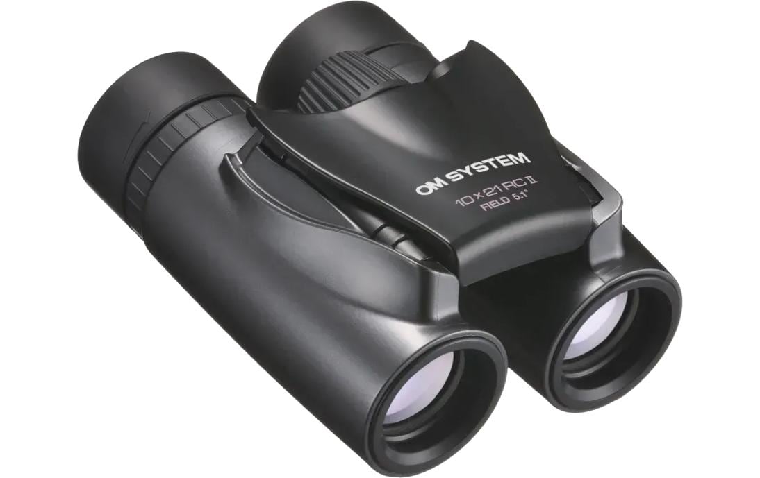 OM System Kompaktfernglas RC II – 10×21 mm, silber