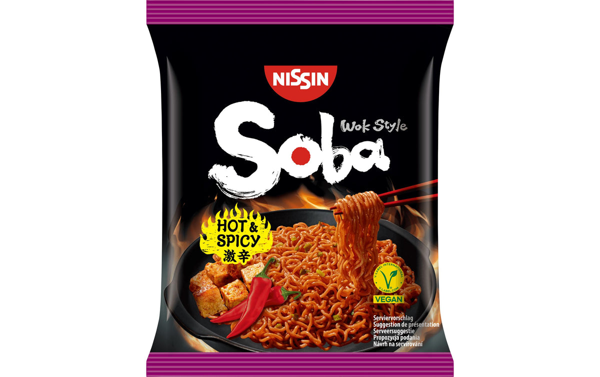 Nissin food Nissin Soba Instantnudeln scharf Beutel – 111 g
