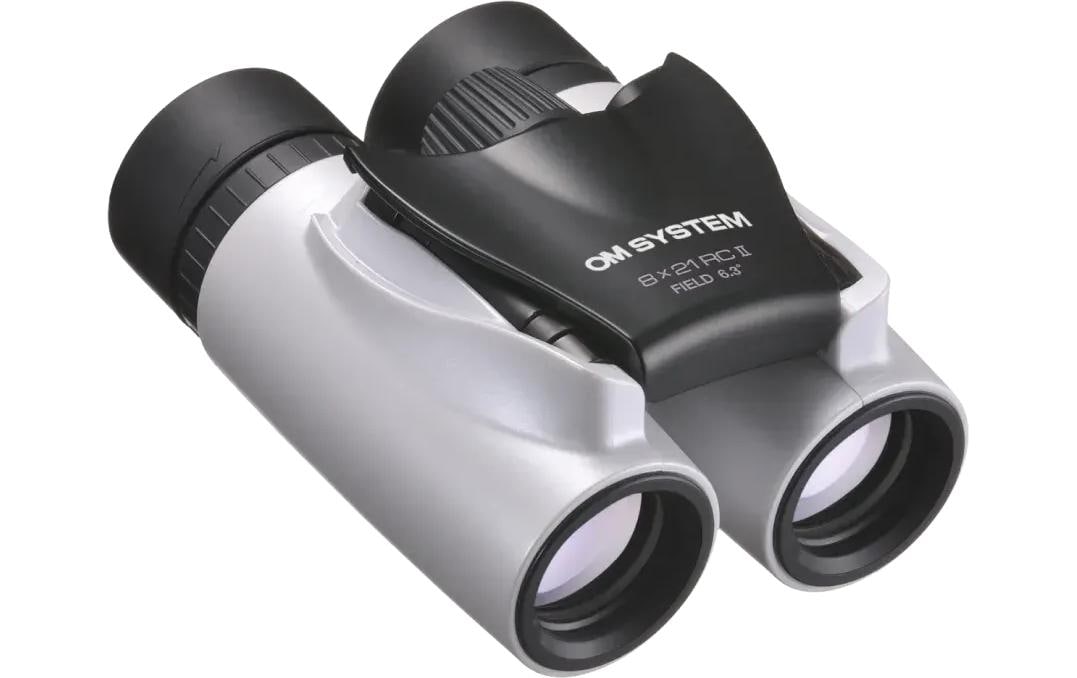 OM SYSTEM Kompaktfernglas RC II – 8×21 mm, Dachkant, Weiss