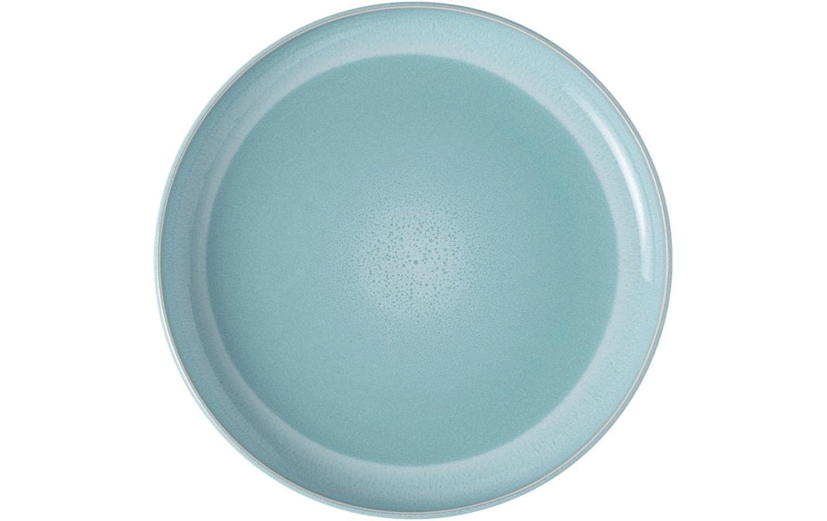 Villeroy & Boch Speiseteller Perlemor Aqua – Ø 27,1 cm, Porzellan, mikrowellengeeignet, spülmaschinenfest