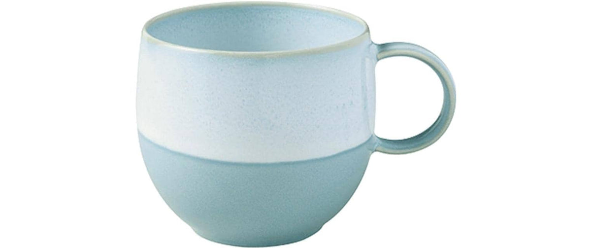 Villeroy & Boch Kaffeebecher Perlemor – 290 ml, Ø 9,4 cm, Porzellan, Blau, spülmaschinenfest