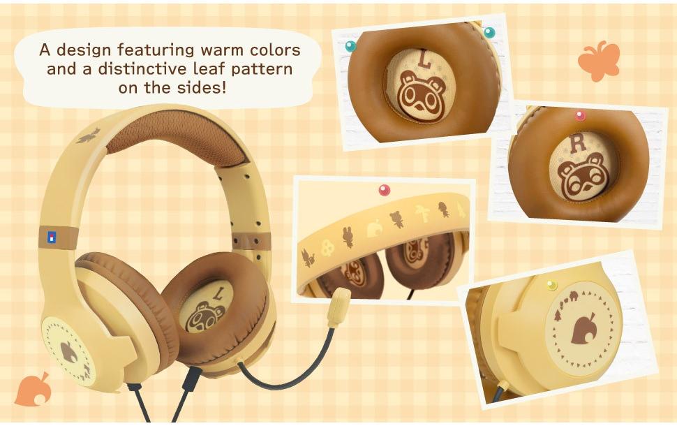 Hori Gaming-Headset – Over-Ear, Stereo, Kabelgebunden, 3,5 mm Klinke, für Nintendo Switch 2, Braun