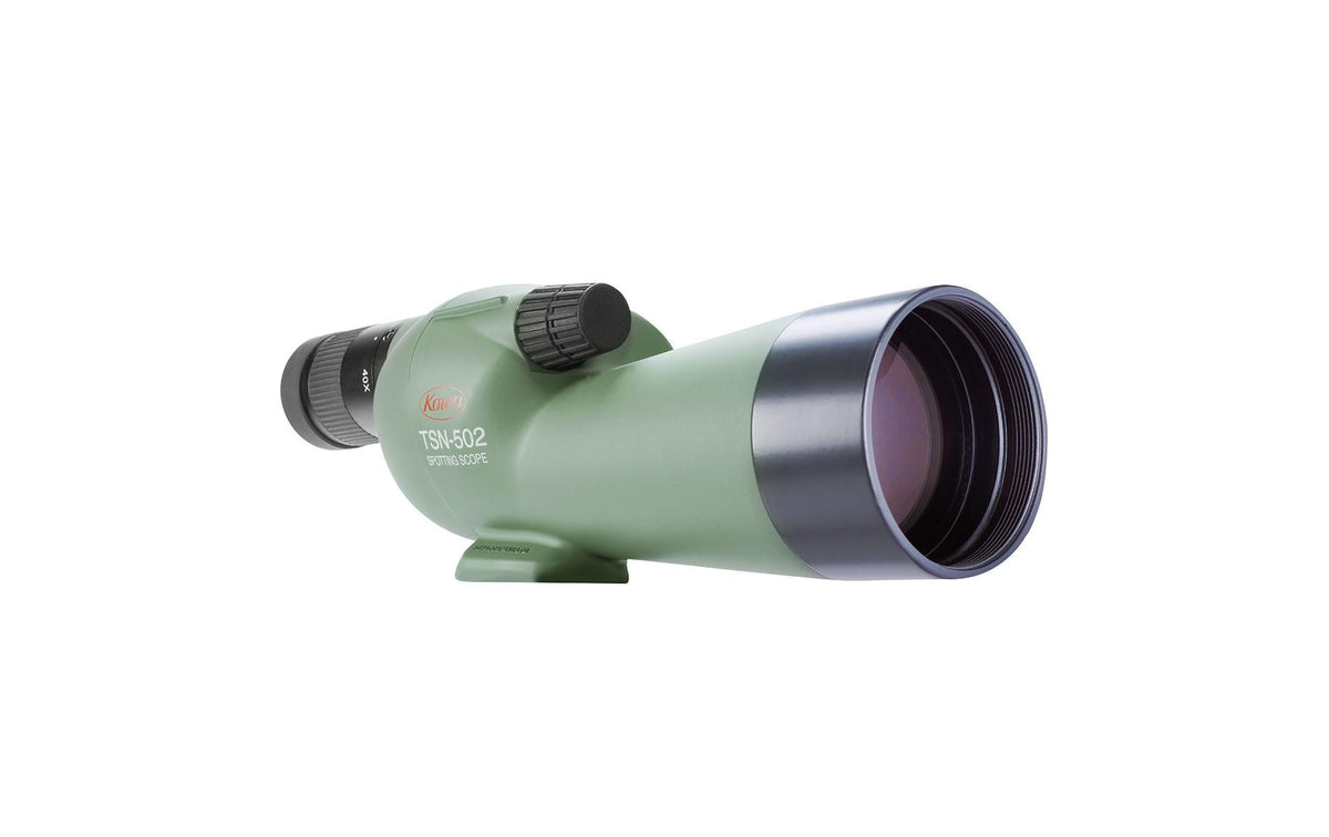Kowa TSN-502 – Objektiv, Durchmesser 50 mm, Länge 239 mm, 400 g, wasserfest, grün